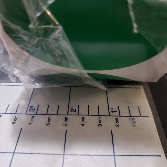 NIP Chromalabel 3" Permanent Color-Code Round Circle Inventory Labels: 500/Roll - Picture 6 of 6